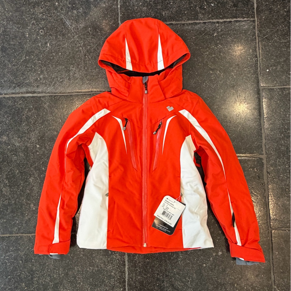 Obermeyer Orange and White Insulated Jacket